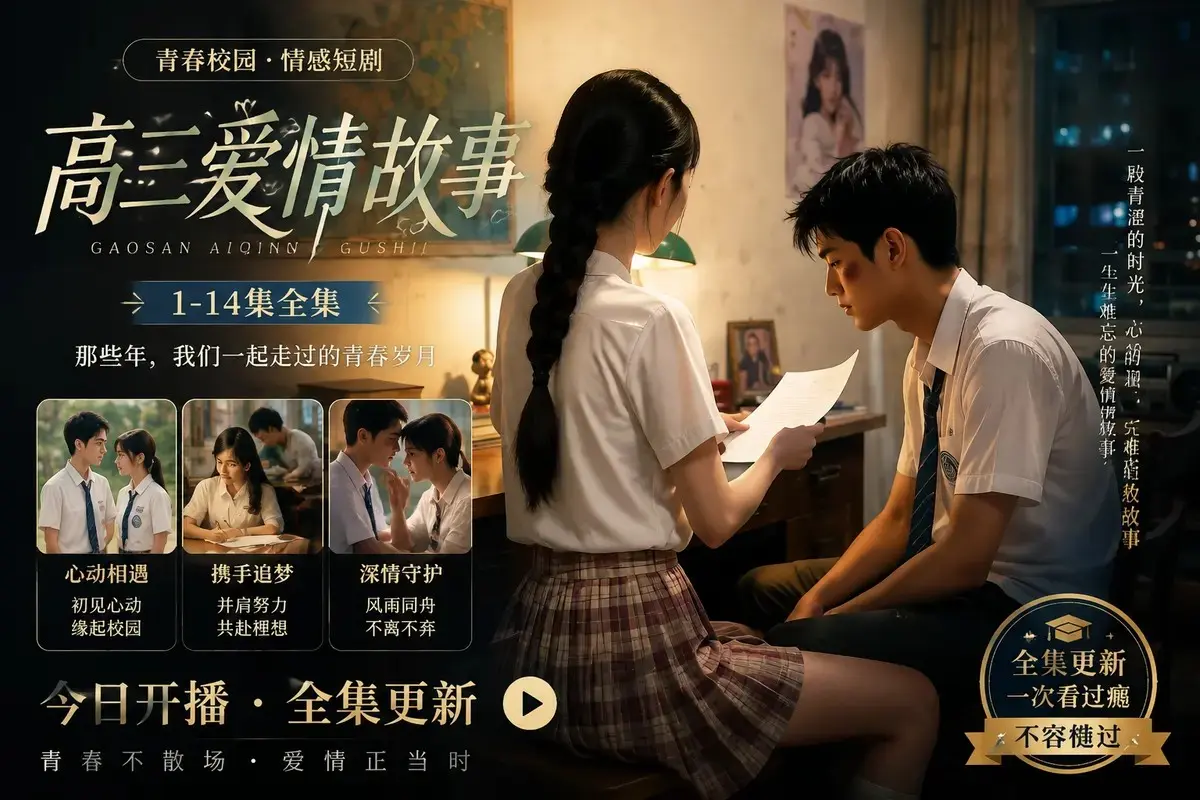 黄果魔改AI短剧《高三爱情故事》高清未删减全集在线观看 - 蓝光修复中字版全程高能无尿点 - 《高三爱情故事 if篇》百度阿里云盘资源直链